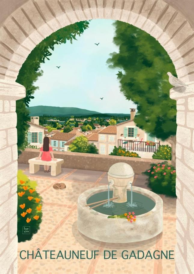 L'Appartement De L'Arche Châteauneuf-de-Gadagne Dış mekan fotoğraf